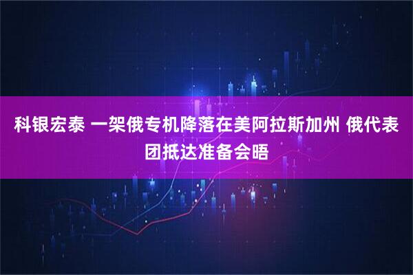 科银宏泰 一架俄专机降落在美阿拉斯加州 俄代表团抵达准备会晤
