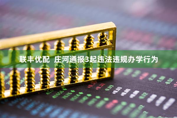 联丰优配  庄河通报3起违法违规办学行为